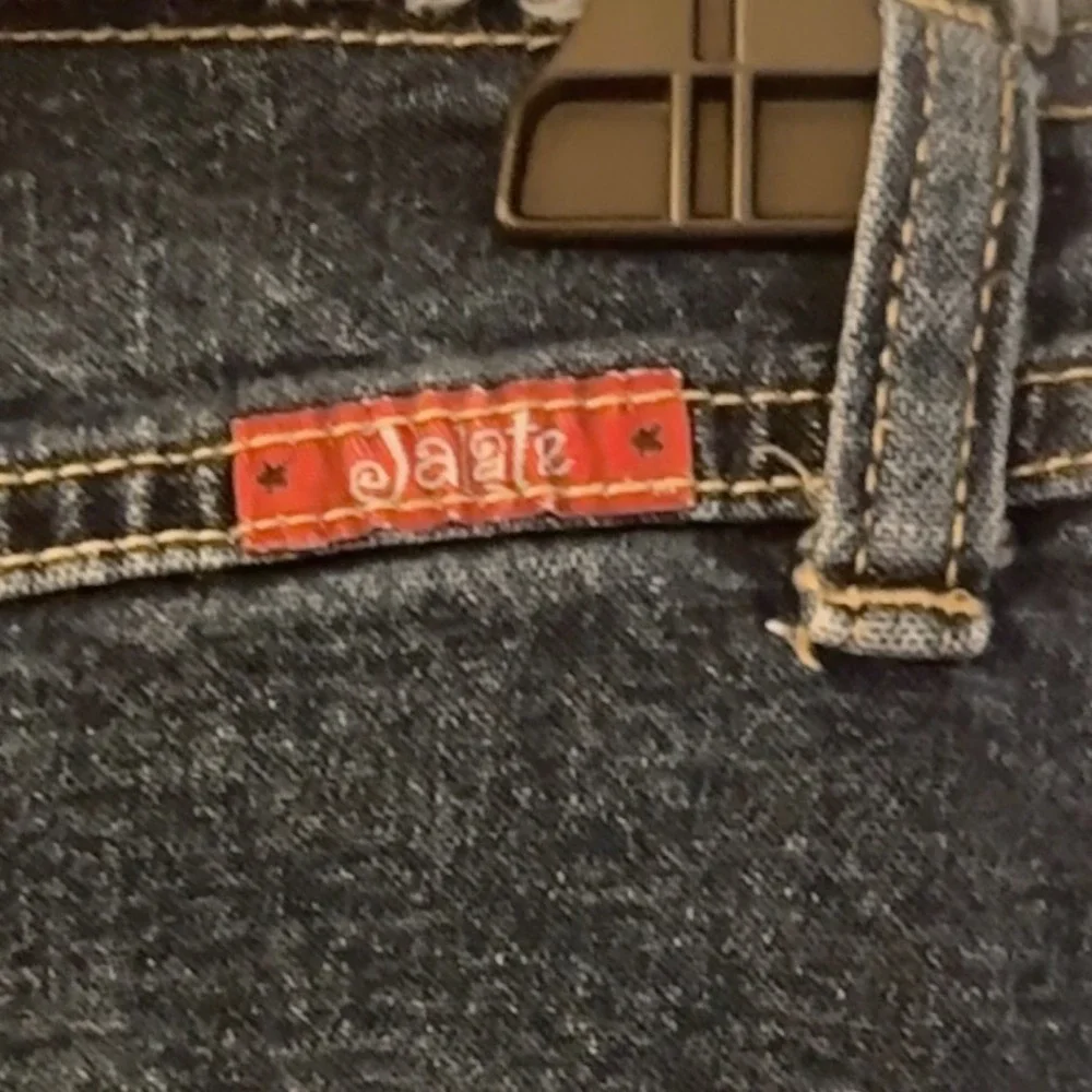 Jalate Denim Skirt Women's Size 5/6 Blue Jeans‎ Mini Frayed Hem Casual
